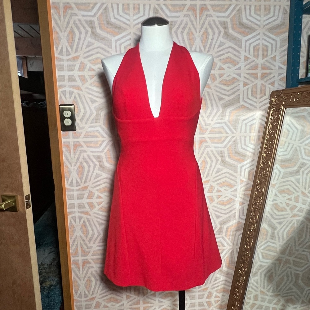 Versace Red Mini Dress